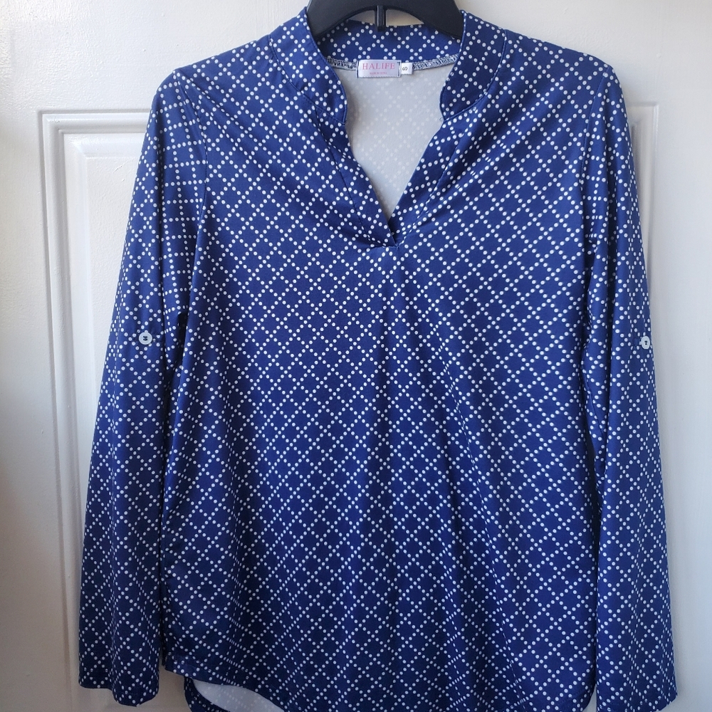 Blue Pattern Top